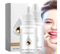 2 x Fancy Drops, Change Your Eye Colour, Irisink Colour Changing Eye Drops, Irisink Eye Drops (Pack of 2 - Hazel)