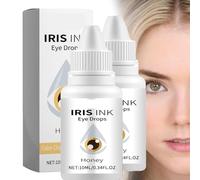 2 x Fancy Drops, Change Your Eye Colour, Irisink Colour Changing Eye Drops, Irisink Eye Drops (Pack of 2 - Honey)