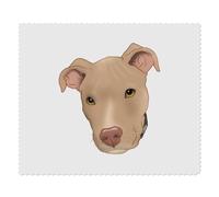 2 x 'Fawn Pit Bull Terrier' Microfibre Lens/Glasses Cleaning Cloths (LC00030460)