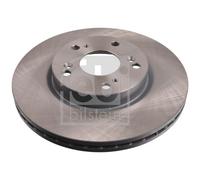 2 X FEBI BILSTEIN BRAKE DISC FRONT HONDA ACCORD CIVIC CR-V CR-Z FR-V STREAM