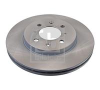 Ferdinand Bilstein Brake Discs Febi 31302 - 2x Vented Front 258mm for Honda Jazz Mk2 1.4 (06-08)