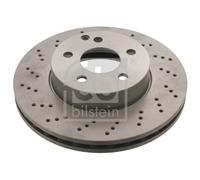2x Brake Discs Pair Vented fits MERCEDES C250 1.8 Front 2009 on M271.860 295mm