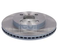2 X FEBI BILSTEIN BRAKE DISC FRONT TOYOTA YARIS