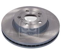 2 X FEBI BILSTEIN BRAKE DISC FRONT TOYOTA YARIS