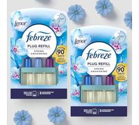 2 x Febreze 3Volution Plug-In Air Freshener Refills - Lenor Spring Awakening - 20ml Each