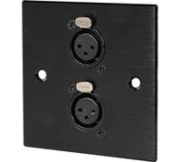 2 x Female XLR Wall Plate