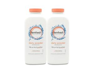 2 X Femfresh Daily Powder with Delicate Scent For Intimate Skin Care 200g