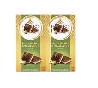 2 x Ferrerro Premium Macadamia & Hazelnut Milk Chocolate Bar, 90g