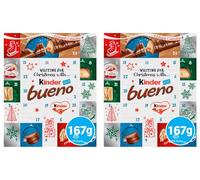2 x Festive Treat - NewKinder Bueno Milk and Hazelnuts Chocolate Advent Calendar181g Perfect for Megical Christmas Countdown 2025 By Experts Supplies
