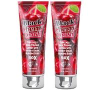 2 X FIESTA SUN BLACK CHERRY CRUSH 236ML SUNBED LOTION TANNING CREAM FRUITY SENSATIONS