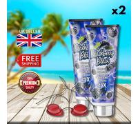 2 x Fiesta Sun Blackberry Blast 236ml + Sunbed Goggles - Extremely Dark Lotion