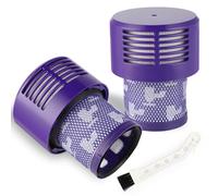 2 x Filters for Dyson V10 SV12 - Washable Replacement Filter with Cleaning Brush for Cyclone V10 Absolute/Animal/Motorhead/Total Clean Series - Replaces DY-969082-01 - Not Suitable for V10 Slim