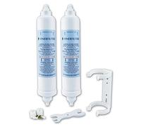 2 x Finerfilters Rangemaster Fridge Compatible Water Filter Cartridge, fits SXS Series Fridges with External Filters