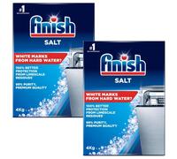2 X Finish Dishwasher Salt 4Kg Soften Water To Prevent Limescale & Watermarks