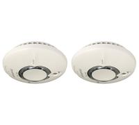2 x Fireangel WST-630T Wi-Safe2 Wireless Smoke Alarms Thermoptek Lithium Battery