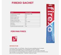 2 x Firexo Pan Fire Extinguishing Sachets -Kitchen Fire Suppressant Oil & Fat
