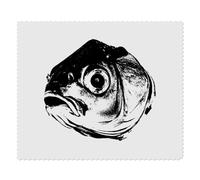 2 x 'Fish Head' Microfibre Lens/Glasses Cleaning Cloths (LC00032013)