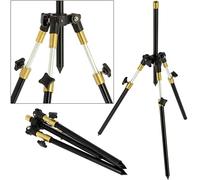 2 x Fishing Tripod Rod Rest Fully Adjustable Legs & Bankstick Carp Tackle 25cm - 40cm High