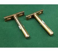 2 X FIXED CONCEALED INVISIBLE FLOATING SHELF SUPPORT HIDDEN BRACKET FREEPOST
