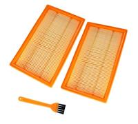 2 x Flat Pleated Filter for Bosch Gas 35 L AFC, Gas 35 L SFC, Gas 35 M AFC, Gas 55 M AFC Vacuum Cleaner Robot Vacuum Cleaner Replacement Bosch 260742033