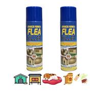 2 x Flea Spray for House Kills Flea Instantly Household Flea treatment for the home Dog Beds Pet Beds Hutches Kennels and Carpets Tick Protection Soft Furnishings 200ml