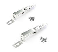 2 x Flush Bolt Door Locks Aluminium 150mm Lever Slide Locking Action Double Doors