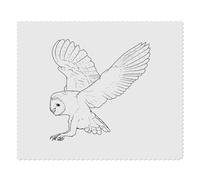 2 x 'Flying Barn Owl' Microfibre Lens/Glasses Cleaning Cloths (LC00031142)