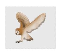 2 x 'Flying Barn Owl' Microfibre Lens/Glasses Cleaning Cloths (LC00031143)