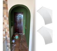 2 X Foam Doorway Arch Kit DIY, Internal Round Arch Trim, Premade White Door Opening Moulding, Universal Archway Insert Decor for Hallway Cafe Home(35x35x35cm (13.8x13.8x13.8))