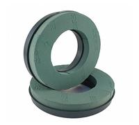2 x Foam Rings with Plastic Backed Wreath Ring - 10" 12" 14" (12" Foam Ring x 2 - Plastic Backed)