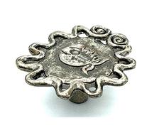 2 x Fossil Fish 50mm Antiqued Silver Pewter Aztec Piranha Cupboard Drawer knob
