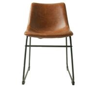 2 x Fremont Tan Vintage Leather Dining Chair