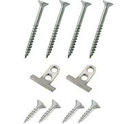 2 x Front Mount Dishwasher Suitable for BSH Bosch, Siemens, Neff, Stainless Steel Holder Dishwasher Door Holder Door - Set of Livindo - Spare Part Codes 00612645 00618833 00638091