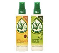 2 x Frylight Mixed 1 x Extra Virgin Olive Oil & 1 x Sunflower Oil Cooking Spray 190 ml x 2 ( Pack of 2 )
