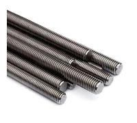5 x Fully Threaded Steel Studding Bar Metric M10 x 300mm Screwed Rods
