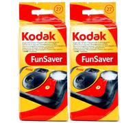2 X FunSaver Disposable Camera with Flash 800 ISO