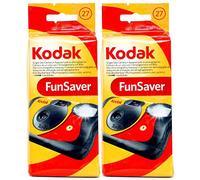 2 X FunSaver Disposable Camera with Flash 800 ISO