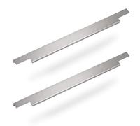 2 x Furniture Handle BLANKETT Slim 295 mm Aluminium Chrome Matt Profile Handle for Screwing on the Back Drawer Handle from Sotech