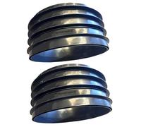 2 x Future Build Supplies Ltd 320mm Underground Drainage Inspection Chamber Riser - Circular Riser for Manhole system (2xRiser)