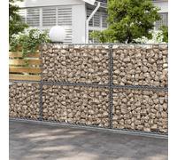 2 X Gabion Stone Wire Dia 4mm Mesh Size 10 X 5Cm Galvanized 100 X 50 X 30Cm Ggb253 (2 X Ggb153)