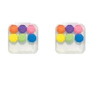 2 x Game, Traditional Korean Game Game, Korean Game, Gong-gi Tokens, Classic Jacks Toy Set with Case, Stone Catching Hand Eye Coordination Games