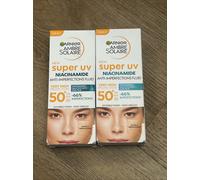2 X Garnier Ambre Solaire Face SPF 50+, Super 40 ml Niacinamide New Genuine