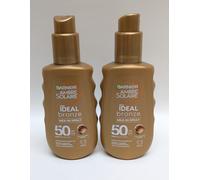 2 x Garnier Ambre Solaire Ideal Bronze Milk-In Spray SPF50 150ml