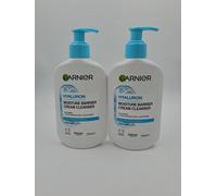 2 X Garnier Hyaluronic Aloe Soothing Cream Cleanser, Removes 250 ml,