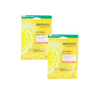 2 x Garnier SkinActive Vitamin C Sheet Mask Brightening - FREE SHIPPING