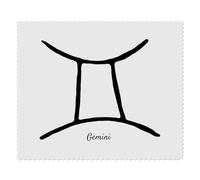 2 x 'Gemini Zodiac Symbol' Microfibre Lens/Glasses Cleaning Cloths (LC00024968)
