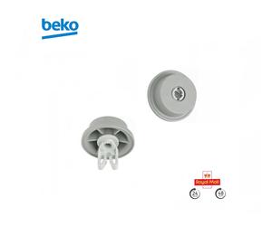 2 x Genuine Beko Dishwasher Lower Basket Wheels 1885900800 C2