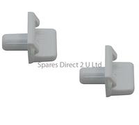 2 x Genuine Bosch Refrigerator Fridge Freezer Shelf Support Bracket 165789