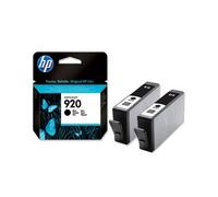 2 x Genuine HP 920 Black Ink Cartridges CD971AE for Officejet Printers CD971AEE