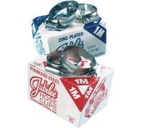 2 x Genuine Jubilee Worm Drive Hose Clamps Size: (0X) 18-25mm